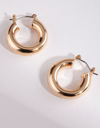 Gold 25mm Chunky Hoop Earring - link has visual effect only