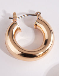 Gold 25mm Chunky Hoop Earring - link has visual effect only