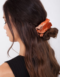 Sunset Velvet Scrunchie Pack - link has visual effect only