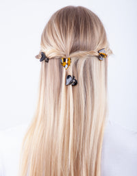 Neutral Heart Acrylic Hair Clip Pack - link has visual effect only