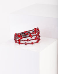 Berry Beaded Cuff Bracelet - link has visual effect only