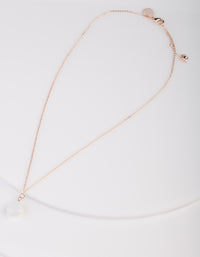 Moonstone Teardrop Rose Gold Necklace - link has visual effect only