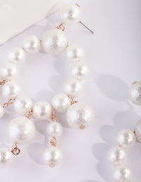 White Multi Ball Drop Earrings - link has visual effect only