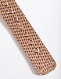 Rose Gold Classic Mesh Strap Watch - link has visual effect only