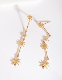 Gold Plated Sterling Silver Constellation Star Drop Earrings - link has visual effect only