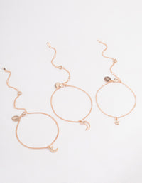 Rose Gold Celestial Bracelet or Anklet Pack - link has visual effect only