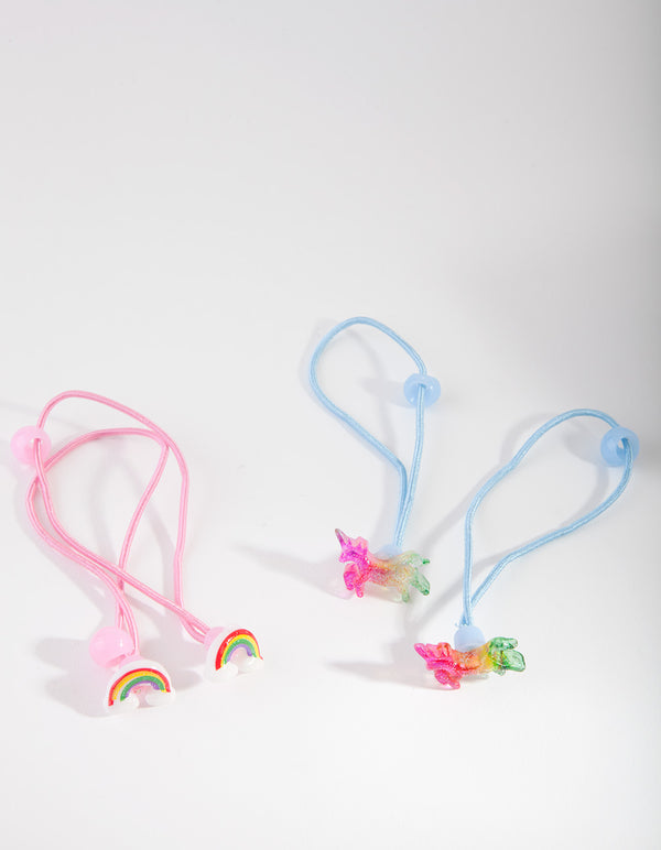 Kids Novelty Hair Tie 4-Pack