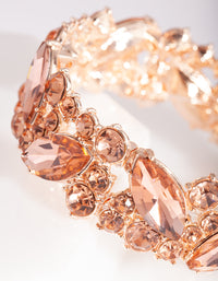 Rose Gold Diamante Bangle - link has visual effect only