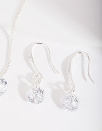 Silver Cubic Zirconia Diamante Necklace - link has visual effect only