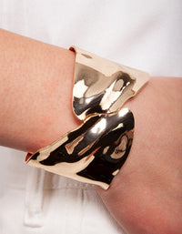 Gold Warped Wrap Cuff - link has visual effect only