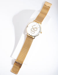 Gold Diamante Snake Watch - link has visual effect only