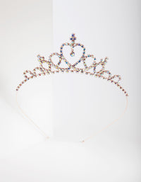 Kids Rose Gold Diamante Tiara Headband - link has visual effect only