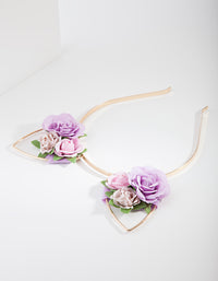 Kids Flower Cat Ear Headband - link has visual effect only