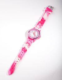 Kids Pink Unicorn Linked Watch - link has visual effect only