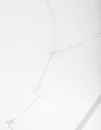 Silver Cubic Zirconia Rope Y Necklace - link has visual effect only