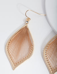 Brown Drop Earrings - link has visual effect only