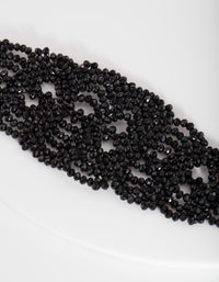 Black Lace Bead Bracelet - link has visual effect only