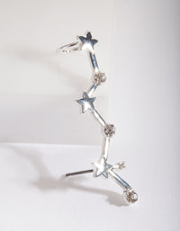 Silver Star Diamante Ear Cuff - link has visual effect only