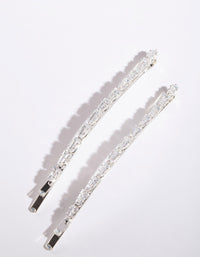 Cubic Zirconia 9cm Hair Pin Pack - link has visual effect only