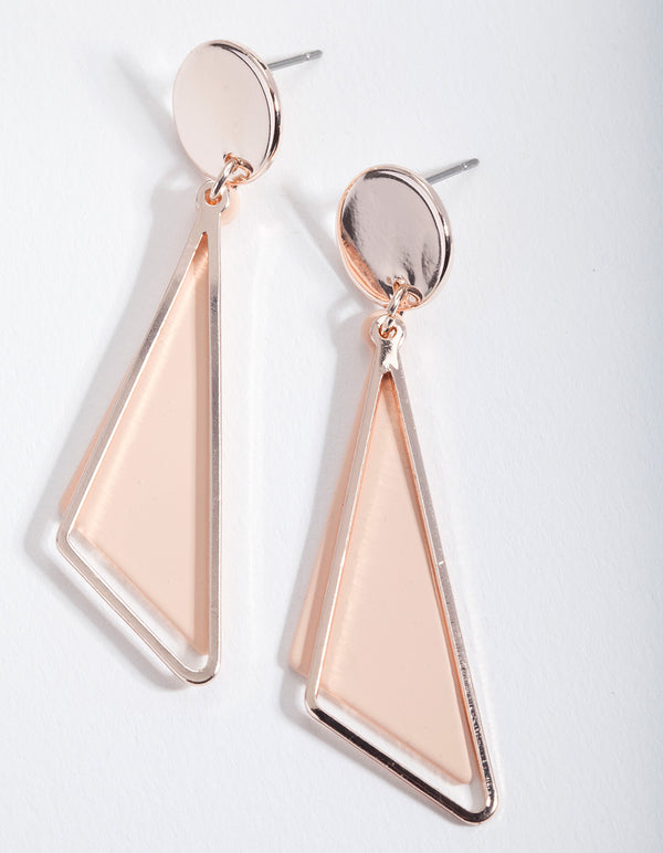 Pink Drop Earrings