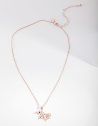 Rose Gold Unicorn Necklace - link has visual effect only