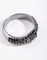 Gunmetal Bling Wrap Ring - link has visual effect only