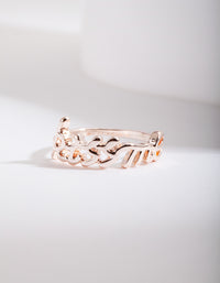 Rose Gold "Kiss Me" Ring - link has visual effect only