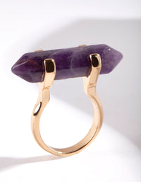 Gold Amethyst Shard Ring - link has visual effect only