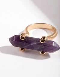 Gold Amethyst Shard Ring - link has visual effect only