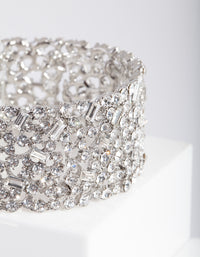 Silver Gem Embellished Bracelet - link has visual effect only