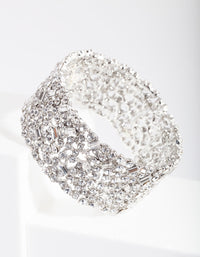 Silver Gem Embellished Bracelet - link has visual effect only