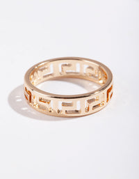 Gold Mini Cut-Out Ring - link has visual effect only