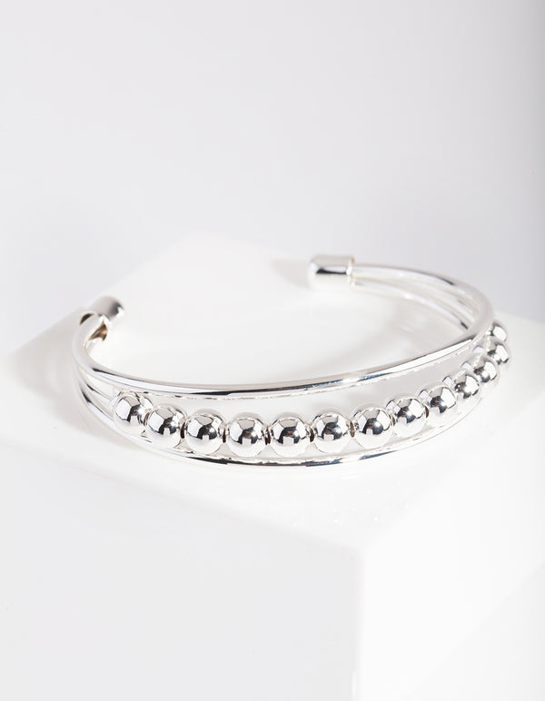 Silver Ball Arm Cuff