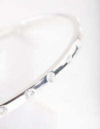 Silver Diamante Classic Bangle - link has visual effect only