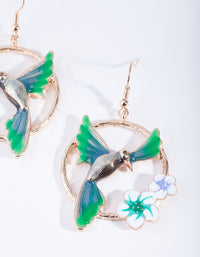 Midnight Wings Out Bird Earrings - link has visual effect only