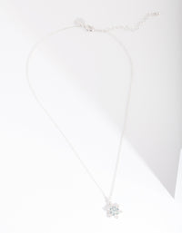 Silver Diamante Snowflake Necklace - link has visual effect only