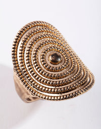 Antique Gold Textured Ring - link has visual effect only