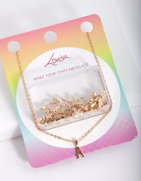 Kids Gold Make Your Own Letter Necklace - link has visual effect only