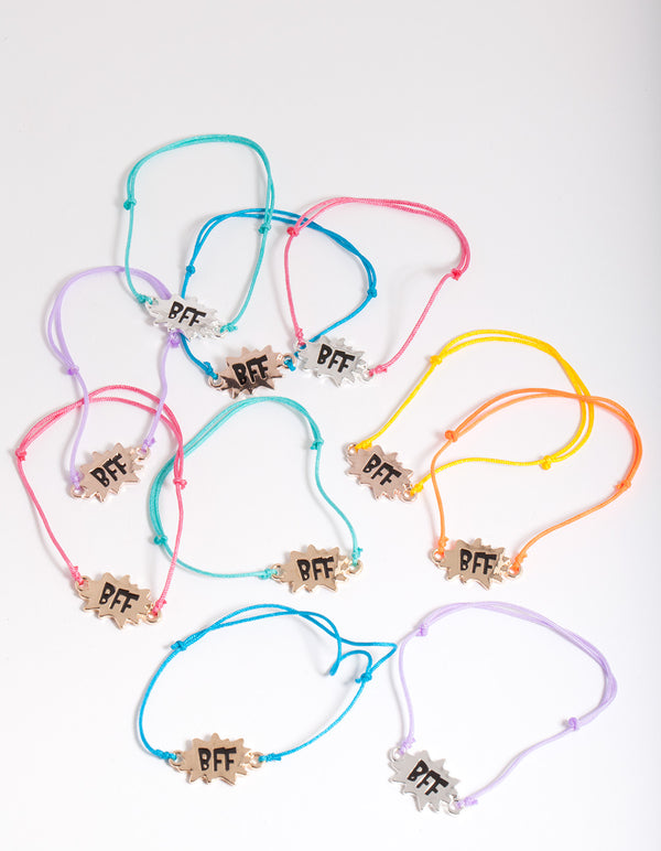 Kids Mix Metal Multicoloured BFF Bracelet Pack