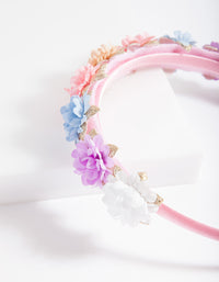 Kids Multi Coloured Flower Headband - link has visual effect only