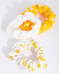 Kids Yellow Scrunchie Pack - link has visual effect only