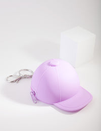 Kids Purple Cap Purse Keyring - link has visual effect only