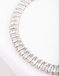 Cubic Zirconia Baguette Bracelet - link has visual effect only