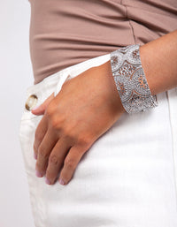 Diamante Filigree Stretch Bracelet - link has visual effect only