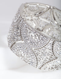 Diamante Filigree Stretch Bracelet - link has visual effect only