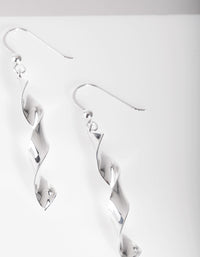 Sterling Silver Chunky Spiral Earrings - link has visual effect only