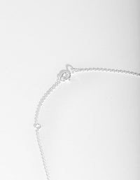 Sterling Silver Graduating Bead Necklace - link has visual effect only