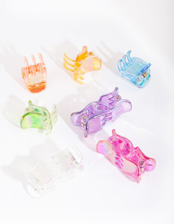 Kids Tiny Hair Claw Clips 10-Pack