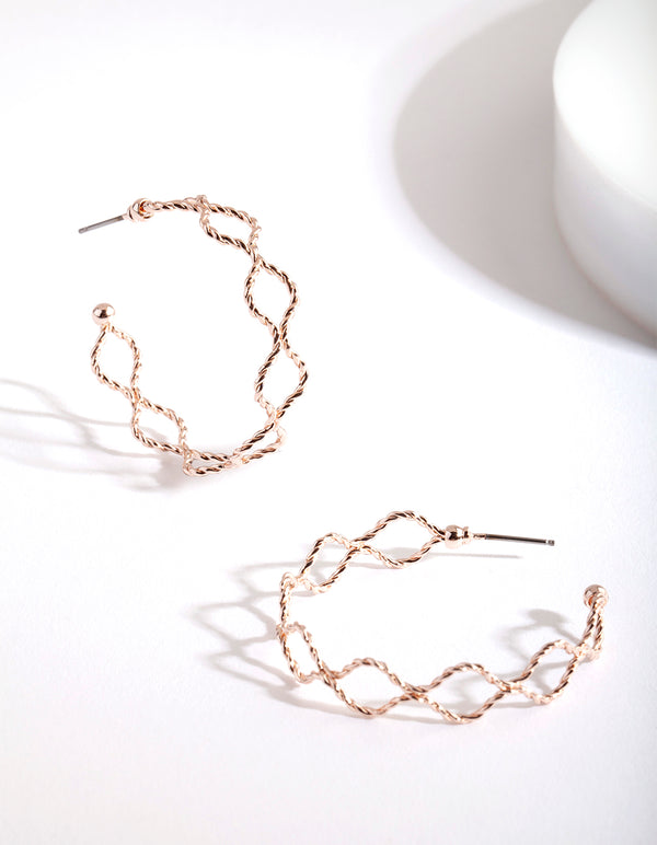 Rose Gold Hoop Earrings