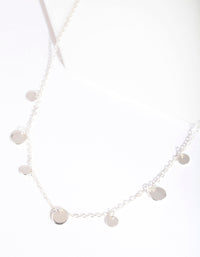 Silver Multi Disc Charm Necklace - link has visual effect only